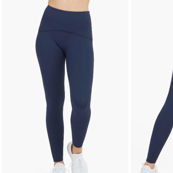 SPANX Navy Booty Boost Active Leggings - Picture 3 of 3